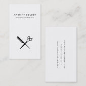 Shears Comb Stylist & Makeup Artist Business Card Visitenkarte (Vorne/Hinten)