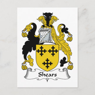 Shears Familienwappen Postkarte