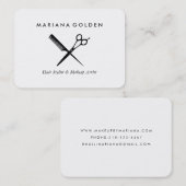 Shears und Comb Stylist & Makeup Künstler Visitenkarte (Vorne/Hinten)