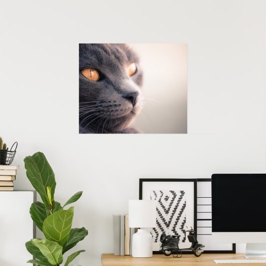 Sheba Cat Poster (Heimbüro)