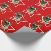 Sheba die Bulldogge Geschenkpapier (Ecke)