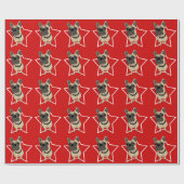 Sheba die Bulldogge Geschenkpapier (Flach)