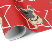 Sheba die Bulldogge Geschenkpapier (Rolleneckpunkt)