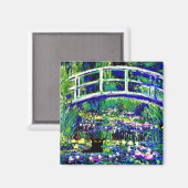 Shebas japanische Brücke, Katze, Art Parody, Magne Magnet (Vorderseite/Rückseite)