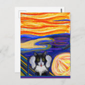 Sheba's Schrei, Parodie des Schreins, schöne Kunst Postkarte (Vorne/Hinten)