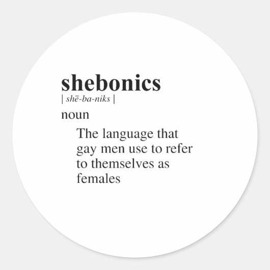 SHEBONICS RUNDER AUFKLEBER (Vorderseite)