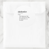 SHEBONICS RUNDER AUFKLEBER (Tasche)