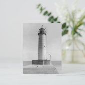Sheboygan Pier Lighthouse, Wisconsin, 1915 Postkarte (Stehend Vorderseite)