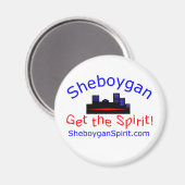 Sheboygan Spirit Magnet (Vorderseite/Rückseite)