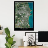 Sheboygan Wisconsin Satellite Poster Map (Heimbüro)