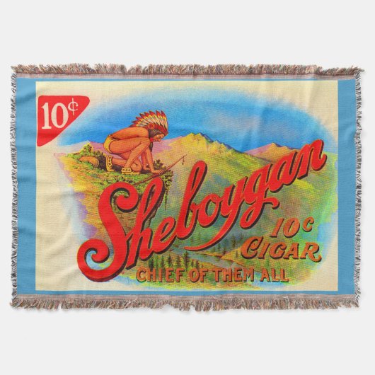 Sheboygan-Zigarrenlabel der 1920er Jahre Decke (Vorderseite)