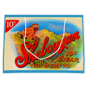 Sheboygan-Zigarrenlabel der 1920er Jahre Große Geschenktüte
