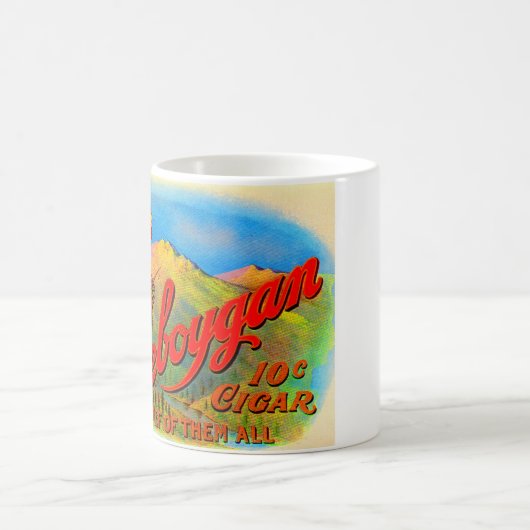 Sheboygan-Zigarrenlabel der 1920er Kaffeetasse (Mittel)