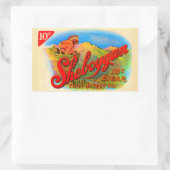 Sheboygan-Zigarrenlabel der 1920er Rechteckiger Aufkleber (Tasche)