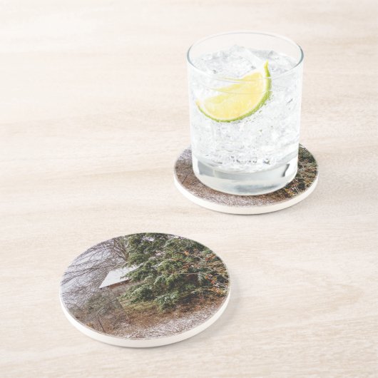 Shed Abandoned Getränkeuntersetzer (Seite)