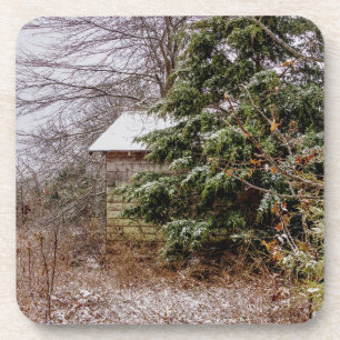 Shed Abandoned Getränkeuntersetzer