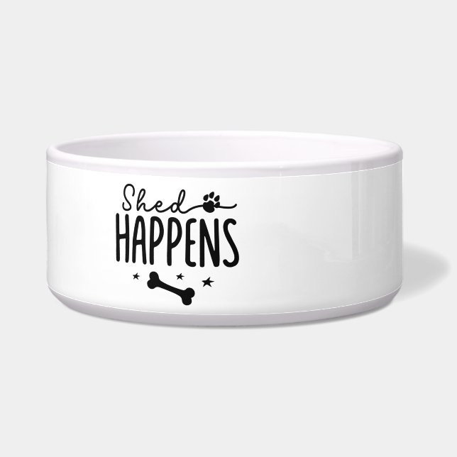 Shed Happens Keramik Dog Bowl Napf (Links)