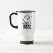 SHEEEN PAPPEN Funny Sheep Travel Mug Geschenk Reisebecher (Links)
