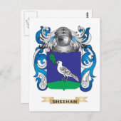 Sheehan Coat of Arms (Familienwappen) Postkarte (Vorne/Hinten)