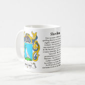 Sheehan Familien-Wappen Tasse (Vorderseite Links)