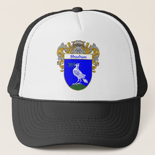 Sheehan Wappen (überzogen) Truckerkappe (Vorderseite)