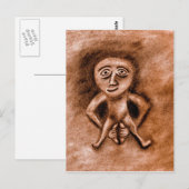 Sheela Na Gig Postkarte (Vorne/Hinten)