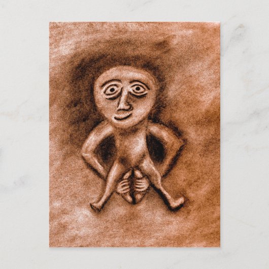 Sheela Na Gig Postkarte (Vorderseite)
