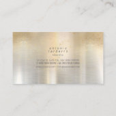 Sheen and Shears Hair Stylist Gold/Silver ID814 Visitenkarte (Rückseite)