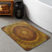 Sheen fasziniert halbkreisförmige Kunst Badematte