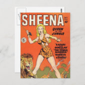 Sheena: Jungle Woman Comic Buch Postkarte (Vorne/Hinten)