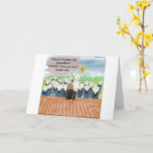 Sheep Abschluss Day Funny Karte (Gelbe Blume)