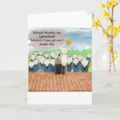 Sheep Abschluss Day Funny Karte (Gelbe Blume)