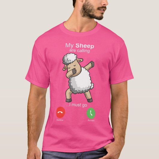 Sheep Art Sheepherders Bauer Wool Motive T-Shirt (Vorderseite)