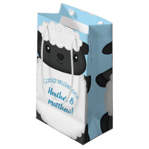 Sheep Baby Dusche Farm Blue Boy Kleine Geschenktüte