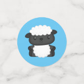 Sheep Baby Dusche Farm Blue Boy Konfetti (Klein Vorderseite)