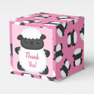 Sheep Baby Dusche Farm Pink Girl Geschenkschachtel