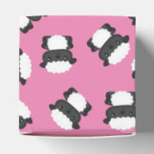 Sheep Baby Dusche Farm Pink Girl Geschenkschachtel (Oben)