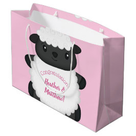 Sheep Baby Dusche Rosa Große Geschenktüte