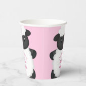 Sheep Baby Dusche Rosa Pappbecher (Rechts)