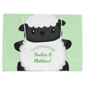 Sheep Baby Showfarm Große Geschenktüte (Rückseite)