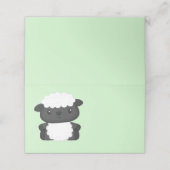 Sheep Baby Showfarm Platzkarte (Außenseite Aufgefaltet)