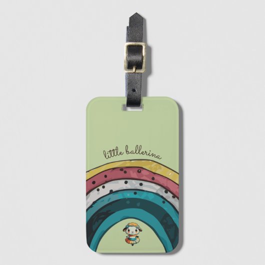 Sheep Ballerina Gepäckanhänger (Vorderseite Vertikal)