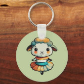 Sheep Ballerina Schlüsselanhänger (Rückseite)
