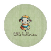 Sheep Ballerina Schneidebrett (Vorderseite)
