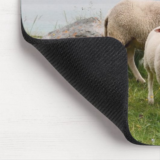 Sheep Beside Still Waters Mousepad (Ecke)