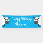 Sheep Birthday Party Banner (Horizontal)