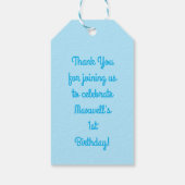 Sheep Birthday Party Geschenkanhänger (Rückseite)