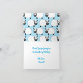 Sheep Birthday Party Karte (Innenseite)