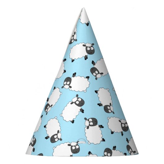 Sheep Birthday Party Niedlich Cartoon Party Hat Partyhütchen (Links)