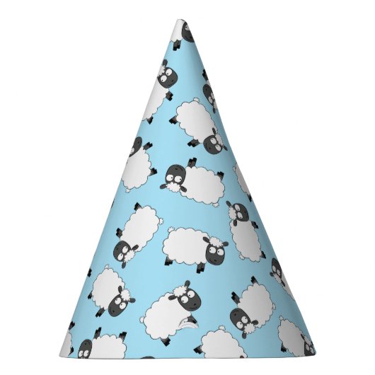 Sheep Birthday Party Niedlich Cartoon Party Hat Partyhütchen (Rechts)